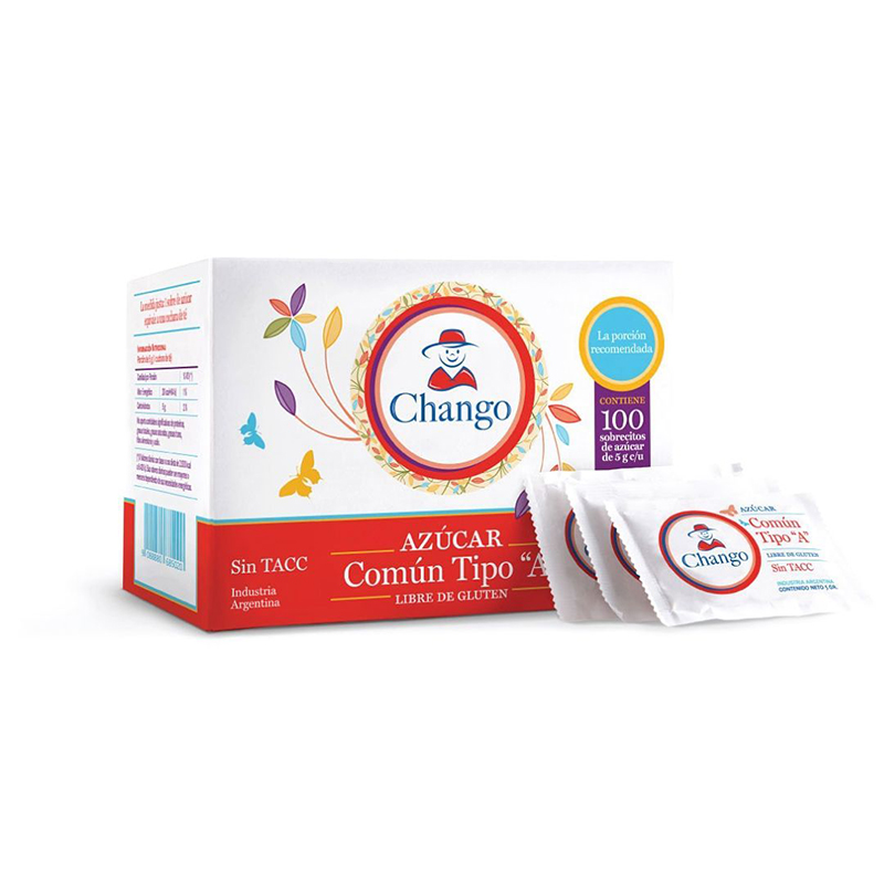AZUCAR SOBRE CHANGO X100 SOBRES           