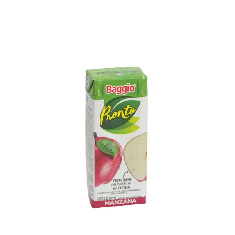 JUGO BAGGIO MANZANA 18X200cc            