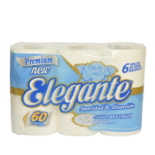 [00579        ] PAPEL HIGIENICO PREMIUM ELEGANTE BCO 8x6x60MTS       